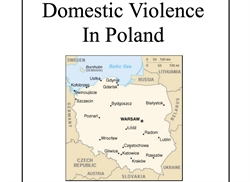[ai] A map of Poland highlighting major cities such as Warsaw, GdaÅ„sk, and Szczecin, with the title "Domestic Violence In Poland" displayed above.